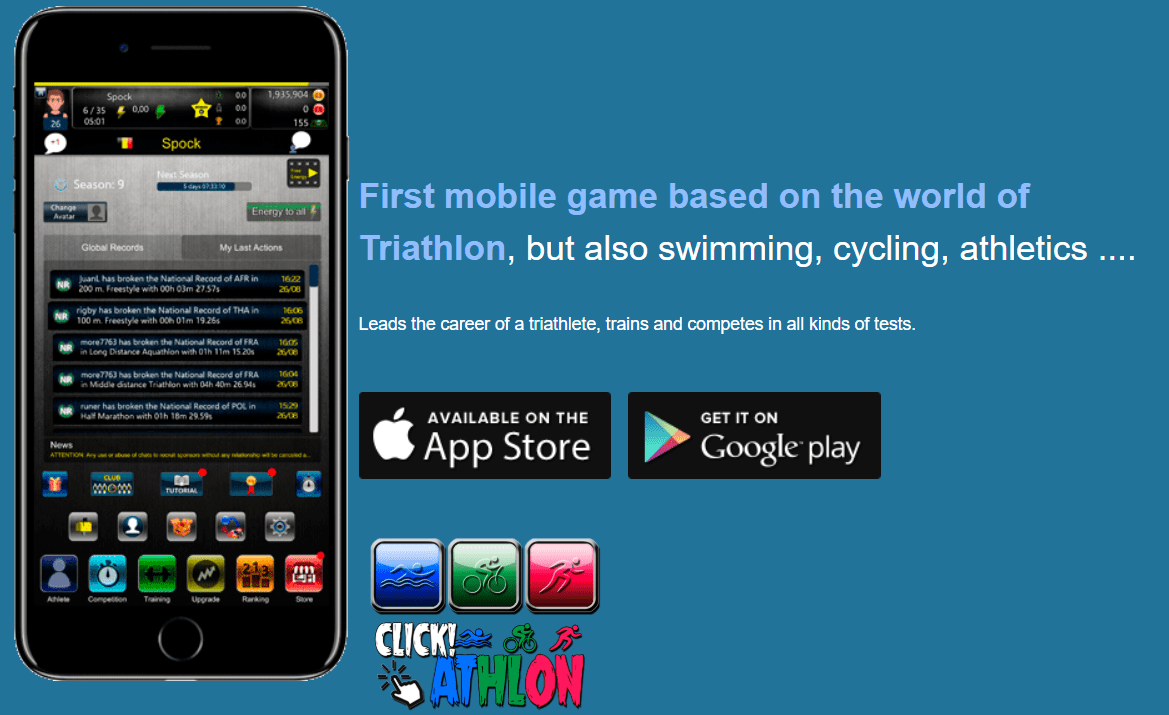 Clickathlon home