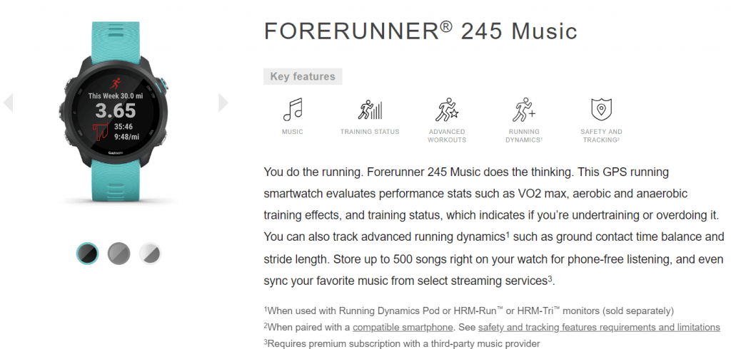 Forerunner 245 Music