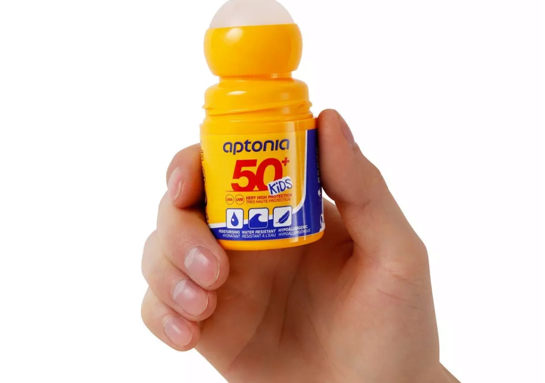 Zonnebrand kinderen sport