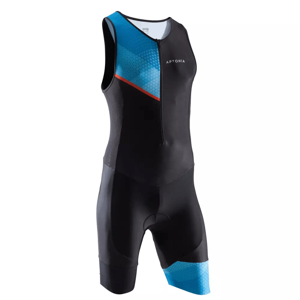 Trisuitherenjongenszwartblauwmouwlozetrisuit