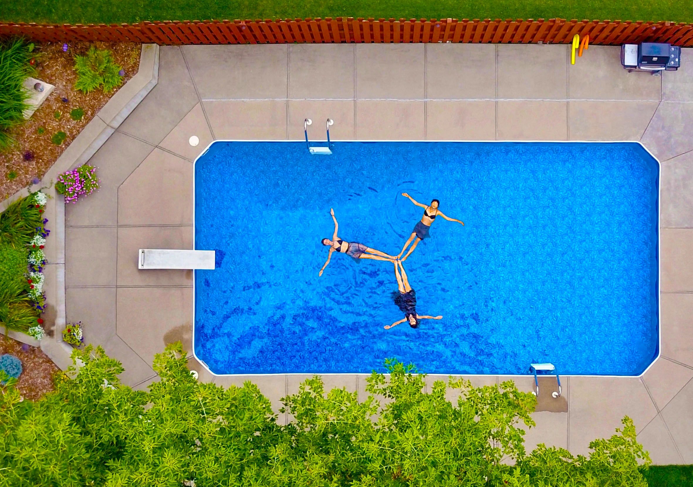 Zwemelastieken zwemmen klein zwembad weerstandband