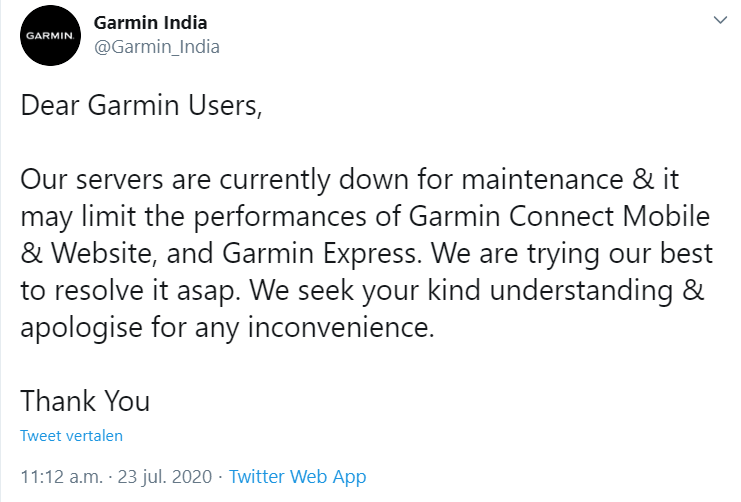 Garmin India Cyberaanval Ransomeware