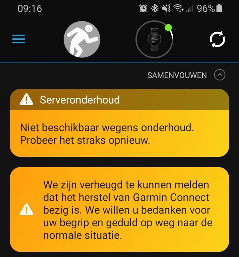 Garmin ransomware Connect uploaden