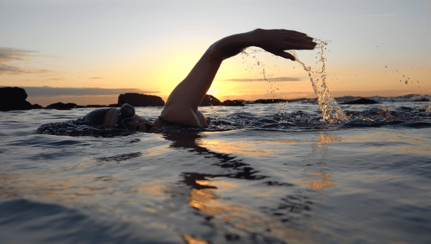 zwemafstand van een hele triathlon