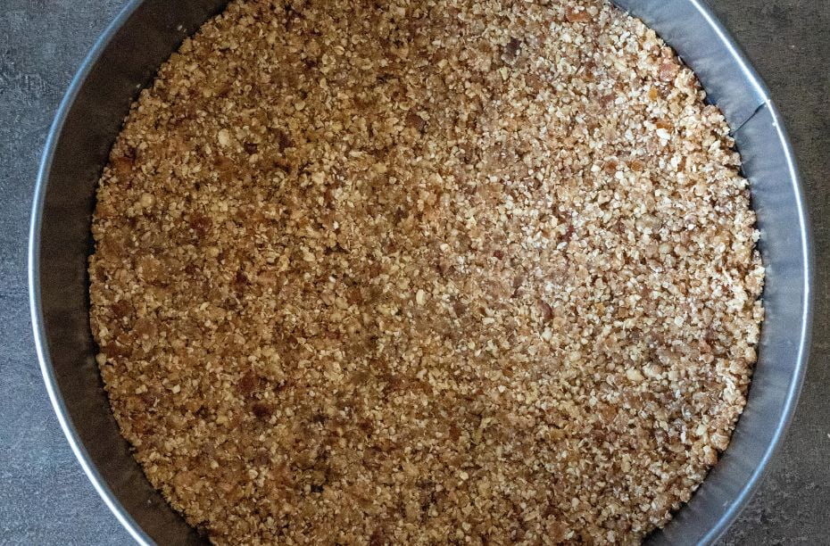 Bodem kwarktaart veganistisch vegeterisch